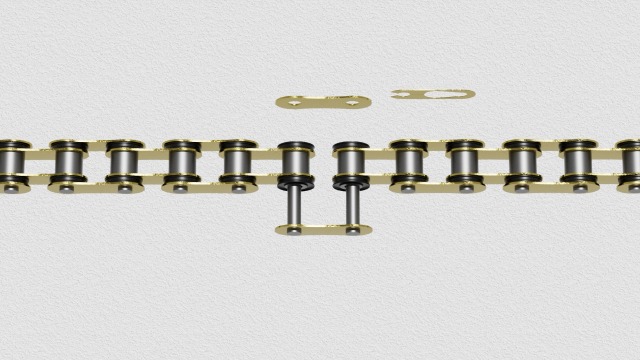 Amazon.com: BIGLKNM 428 X-Ring Chain 78 Links with Connecting